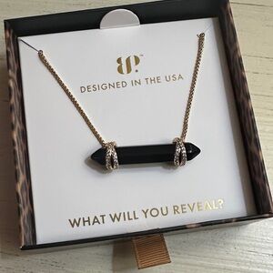 Killer Instinct Necklace – Black Onyx CZ | Gold Plated ✨